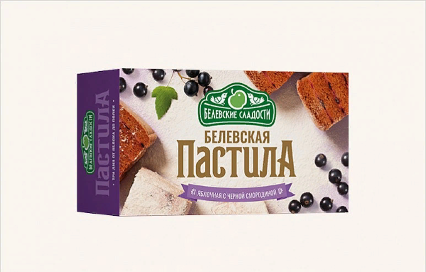 №2 Пастила  200г диетическая с ЧЁРНОЙ Смородиной, НОВЫЙ ФОРМАТ (4*50г)   в Борисоглебске