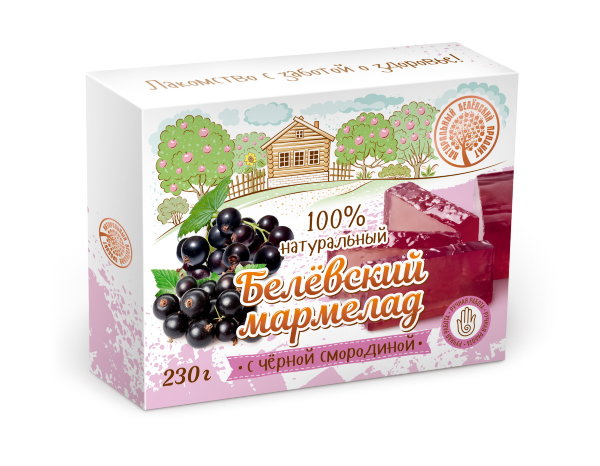№2 Мармелад белевский "Черная смородина" 230г в Борисоглебске